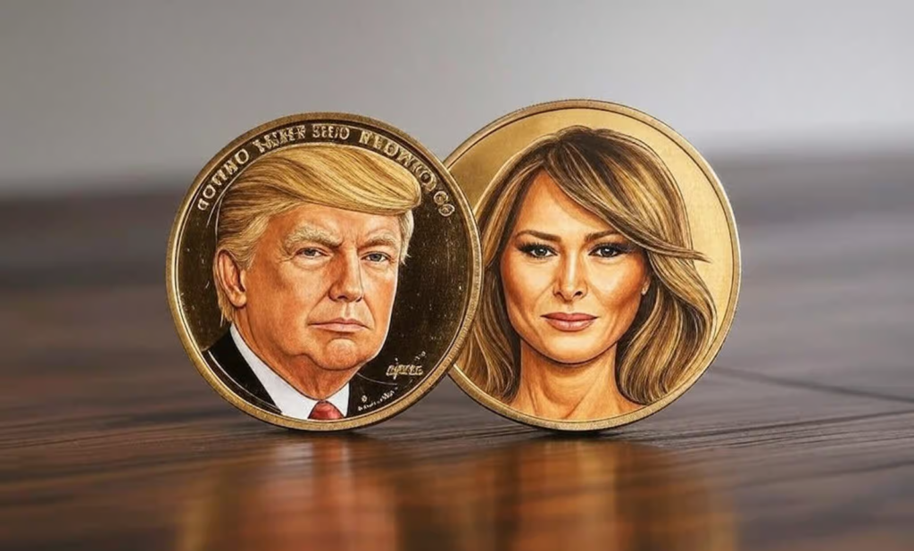 Crypto Donald et Melania Trump