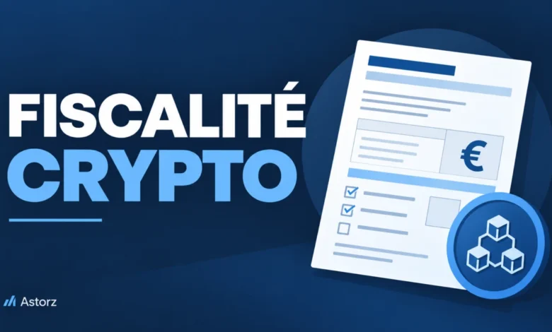 Illustration éditoriale sur la fiscalité des crypto-actifs en France