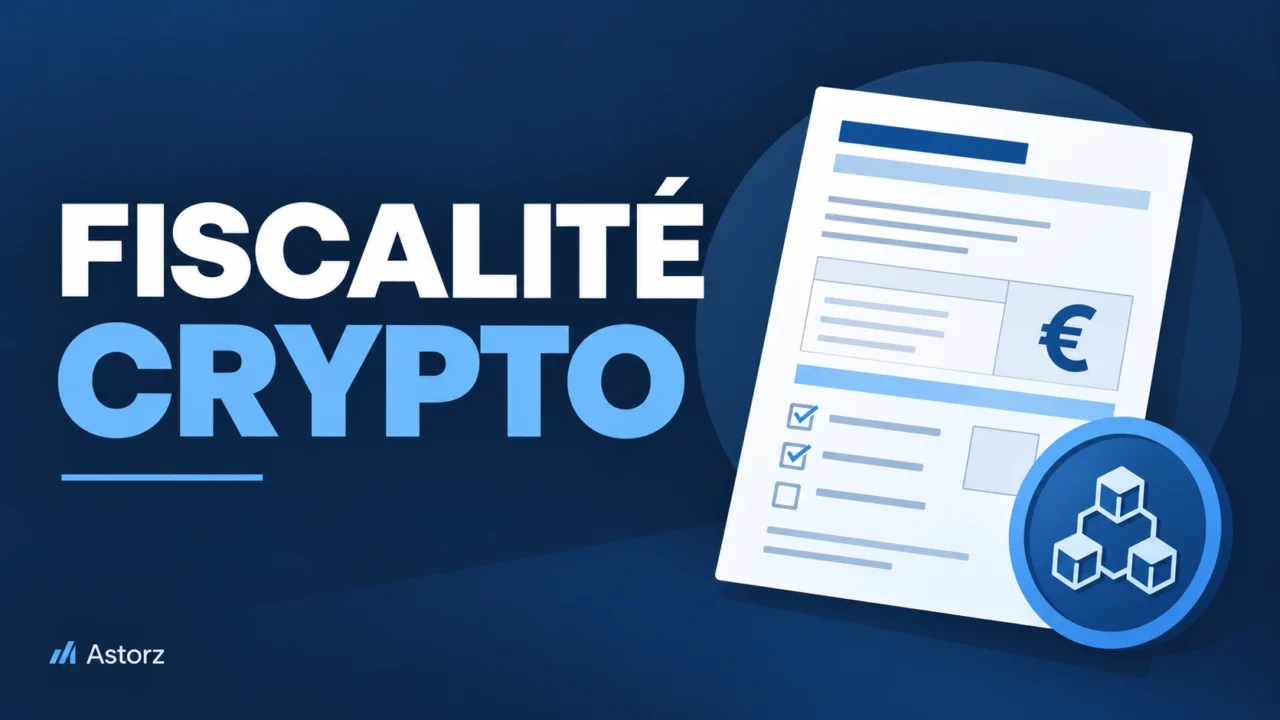 Illustration éditoriale sur la fiscalité des crypto-actifs en France