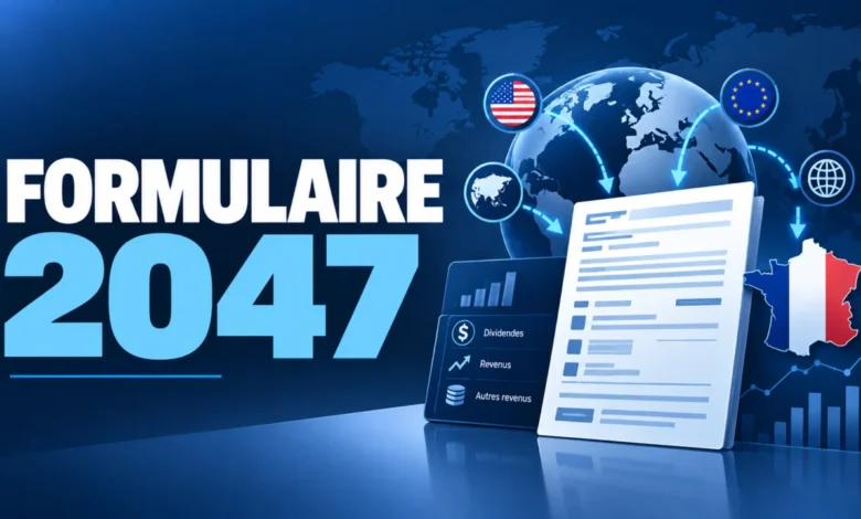 Formulaire 2047 pour déclarer des revenus et dividendes étrangers