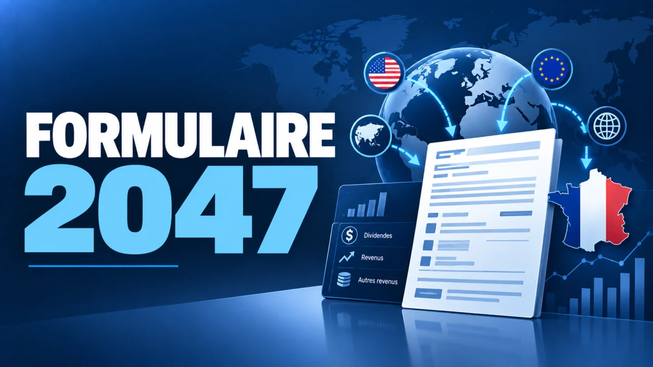 Formulaire 2047 pour déclarer des revenus et dividendes étrangers